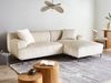 Ecksofa STENUM Cord Cremeweiß linksseitig Bild 3