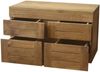 Waschbeckenunterschrank Sunne Teak Massivholz hängend - Breite vom Unterschrank: 90 cm Bild 3