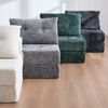 LVHOM Schlafsofa mit Schlaffunktion und Kissen, tragbares Klappsofa mit Rückenlehne, bis 200kg, für Wohnzimmer Büro, Grau Bild 4
