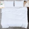 vidaXL Bettwäsche-Set Weiß 200x200 cm Leichte Mikrofaser 136018 Bild 5