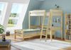 Hochbett für Kinder mit Einzelbett 90x200 Kinderbett Stockbett Kiefer massiv V-60. 20-09-2-20Z ohne Zubehör Bild 2