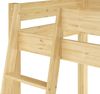 Hochbett für Kinder mit Einzelbett 90x200 Kinderbett Stockbett Kiefer massiv V-60. 20-09-2-20Z ohne Zubehör Bild 5