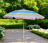 Meinposten Sonnenschirm Strandschirm Balkonschirm UV Schutz 30+ gestreift 155 cm bunt, abknickbar Bild 4