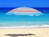 Meinposten Sonnenschirm Strandschirm Balkonschirm UV Schutz 30+ gestreift 155 cm bunt, abknickbar Bild 3