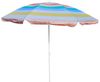 Meinposten Sonnenschirm Strandschirm Balkonschirm UV Schutz 30+ gestreift 155 cm bunt, abknickbar Bild 2