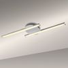 Briloner Leuchten – LED Deckenleuchte, Deckenlampe, 2-flammig, 2x6W, warm weißes Licht, 55. 4 cm, aluminiumfarbig Bild 3