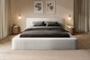 Polsterbett Doppelbett OMAHA 180x200cm Komplettset Stoff Euphoria Weiß Bild 2