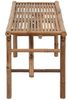vidaXL Klappbare Gartenbank mit Auflage 118 cm Bambus 3063870 Bild 4
