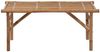 vidaXL Klappbare Gartenbank mit Auflage 118 cm Bambus 3063870 Bild 3
