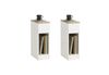 SoBuy FBT111-WN x2 Nachttisch 2er Set mit Schublade für Boxspringbett Sofatisch 2 stücke Beistelltisch schmal Telefontisch Nachtschrank Nachtkommode weiß BHT ca. : 20 x 60 x 35 cm Bild 2