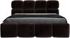 Polsterbett MONAKO 140x200 ohne Matratze mit Bettkasten und Lattenrost. Farbe: Espresso 6 Bild 3