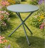 Bistrotisch Balkontisch Beistelltisch rund Grün Stahl Ø48xH48cm Bild 2