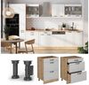 Küchenunterschrank R-Line Weiß Landhaus 60 cm mit Schubladen, ohne Arbeitsplatte Vicco Bild 2