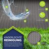 tillvex® Pool Bodenschutzmatte Anthrazit - 60 Stück | Unterlegmatte für Pool & Planschbecken | Poolmatte Bodenmatte Outdoor | Poolunterlage Bodenschutz Matten wärmeisolierend | Whirlpool Bodenfolie weich Bild 4