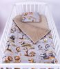 Babydecke BABYLUX Babydecke Krabbeldecke MINKY Kuscheldecke 75x100 cm+KISSEN, BabyLux, K149 - Beige + Dschungel Bild 2