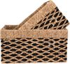 House Nordic Körbe, Seegras, schwarz/natur, 2er-Set Bild 3
