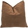 Spetebo Dekokissen Cord Deko Kissen 2er Set je 45cm - braun, Zierkissen mit Füllung und Bezug Bild 2
