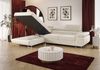Ecksofa Schlafsofa Sofa MONARO Stoff Monolith Bordeauxrot Ottomane Links Bild 2