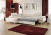 Ecksofa Schlafsofa Sofa MONARO Stoff Monolith Bordeauxrot Ottomane Links Bild 3