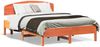 vidaXL Massivholzbett ohne Matratze Wachsbraun 135x190 cm Kiefernholz 3207232 Bild 2