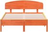 vidaXL Massivholzbett ohne Matratze Wachsbraun 135x190 cm Kiefernholz 3207232 Bild 4