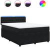 vidaXL Boxspringbett mit Matratze Schwarz 140x200 cm Samt 3290066 Bild 2