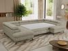 MKS Möbel 'Pablo U-Form' Wohnlandschaft mit Bettkasten, Beige, Struktur, T25 Topper Bild 5