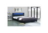 HTI-Line 'Luis' Bett mit Lattenrost und LED-Beleuchtung, Kunstleder schwarz, 140x200 cm Bild 1