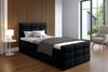 AX LIVING Bett mit Bettkasten 120x200cm Argentaro Boxspringbett schwarz Bild 1