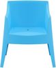 Gartenstuhl HENRI 4er Set - 73 x 57 x 78 cm, Kunststoff, Blau | Stapelstuhl Loungestuhl Garten Outdoor-Stuhl Bild 4