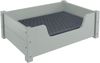 Gemütliches Tierbett für Katzen und Hunde 60x40 Kiefer grau V-30.32-G-60x40mit Rollrost Polster und Matratze Bild 3