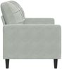 vidaxl 2-Sitzer-Sofa, 120 cm, Samt, Hellgrau Bild 5