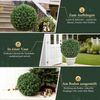SALCAR DIY Weihnachtskugel 40 cm, Grüne PVC Kugel zum Hängen für Weihnachtsdekoration – Perfekt für Eingangsbereich, Esszimmer und Garten Bild 3