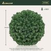 SALCAR DIY Weihnachtskugel 40 cm, Grüne PVC Kugel zum Hängen für Weihnachtsdekoration – Perfekt für Eingangsbereich, Esszimmer und Garten Bild 5