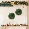 SALCAR DIY Weihnachtskugel 40 cm, Grüne PVC Kugel zum Hängen für Weihnachtsdekoration – Perfekt für Eingangsbereich, Esszimmer und Garten Bild 2