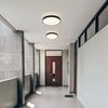 Nettlife LED Deckenleuchte Flach 21cm Abgedichtetes Design Schwarz, LED fest integriert, IP44 Bild 3