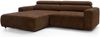 Selsey 'Fando' Ecksofa mit elektrischem Sitzauszug, Ottomane links, Chenille Braun Bild 1