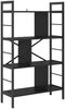 vidaXL Bücherregal Schwarz Eichen-Optik 75 x 30 x 123,5 cm 883964 Bild 2
