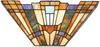 Wandleuchte, Tiffany-Glas Metall, Vintage-Bronze, B 40,6 cm Bild 2
