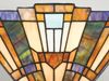 Wandleuchte, Tiffany-Glas Metall, Vintage-Bronze, B 40,6 cm Bild 5