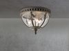Deckenleuchte, Metall Glas, D 30,5 cm Bild 3