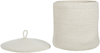 Korb mit Deckel Baumwolle cremeweiß ⌀ 33 cm 2er Set SILOPI Bild 5
