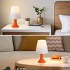 ZMH Nachttischlampe Wohnzimmer Tischleuchte mit Kabel - Tischlampe 2er Set Kleine Lampe E14 Tischlampen Orange Moderne Landhausstil für Esstisch Schlafzimmer - Ohne Leuchtmittel Bild 2
