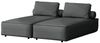 Chaiselongue Sezlong Liege 2er-Set SUMMER wetterfester Stoff NXL Anthrazit Bild 2