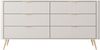 Bettso 'LANTE' Kommode mit Schubladen, Holzwerkstoff Beige, 81x38x163 cm Bild 3