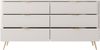Bettso 'LANTE' Kommode mit Schubladen, Holzwerkstoff Beige, 81x38x163 cm Bild 4