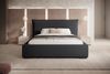 Polsterbett Doppelbett Bett AMADA 140x200cm in Stoff Pop Schwarz Bild 2