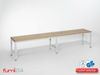 Garderobenbank mit Schuhrost 200 cm grau Bild 2