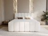 GRAINGOLD Cloud Boxspringbett 160x200, Bett mit Bettkasten, Velour-Stoff, mit Kopfteil, Beige Bild 3