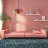 vidaXL Schlafsofa 2-Sitzer mit 2 Kissen Rosa Samt 375921 Bild 3